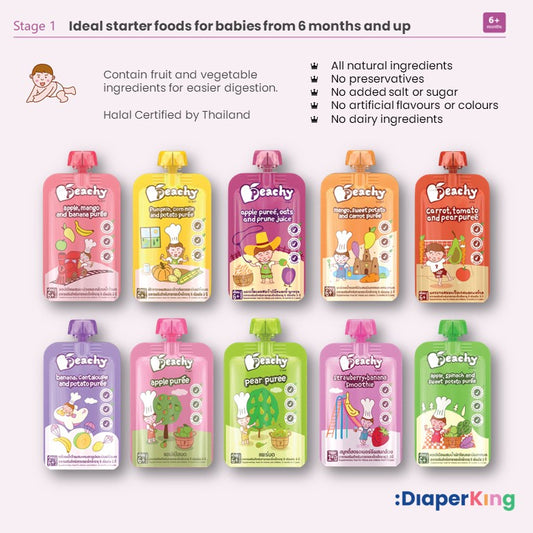 Peachy Baby Healthy Ready-to-Eat Food & Snacks (Halal Certified)