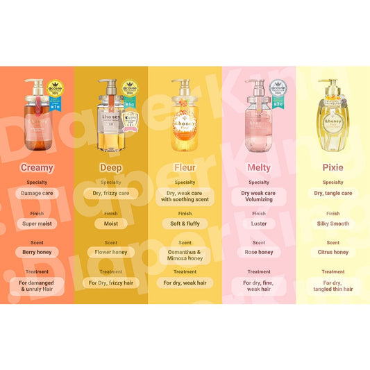 &honey Japan Hair Oil - Deep Moist, Melty Moist Repair, Melty Moist Rich, Moist Shine Milky Precious EX Repair