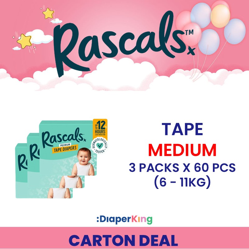 Rascals Premium Diapers - Tape & Pants
