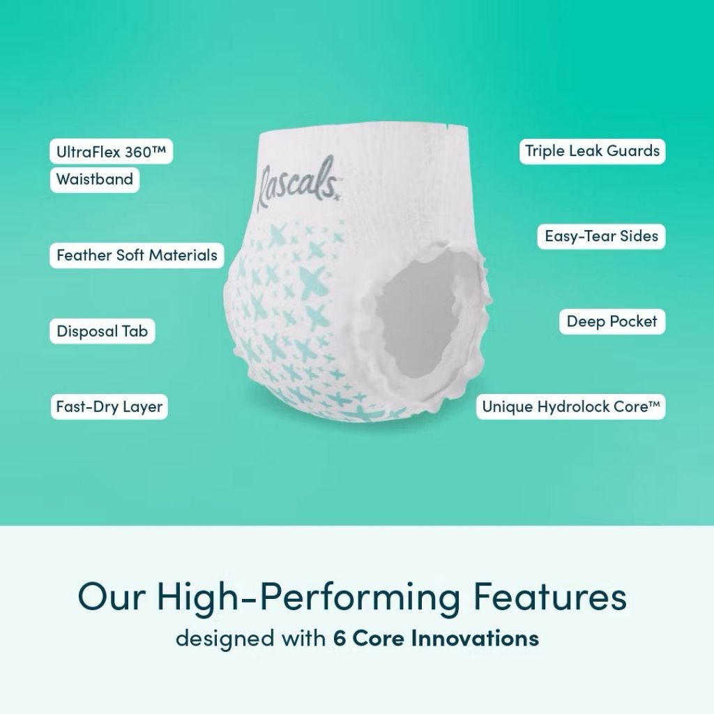 Rascals Premium Diapers - Tape & Pants