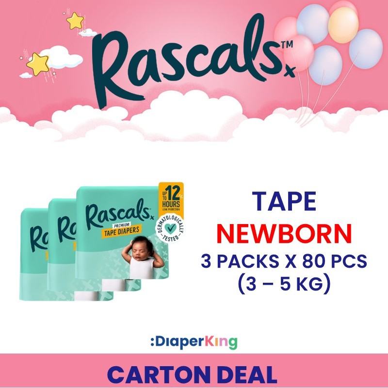 Rascals Premium Diapers - Tape & Pants