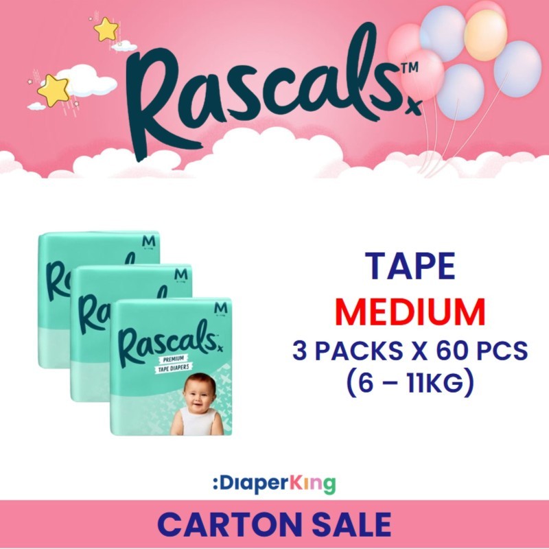 Rascals Premium Diapers - Tape & Pants