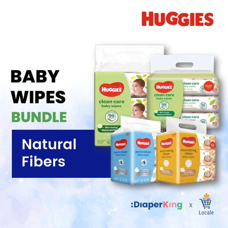 (Carton Deal) Huggies® Natural Baby Wipes - Clean Care / Pure Clean / Nourishing Clean