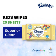 Kleenex Superior Clean Kids Wipes 20 Sheets