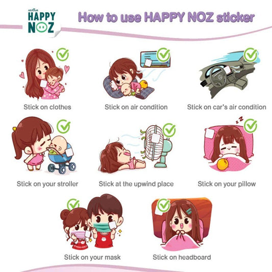 Happy Noz Organic Onion Sticker Patch & Mosquito Repellent Stickers Patch