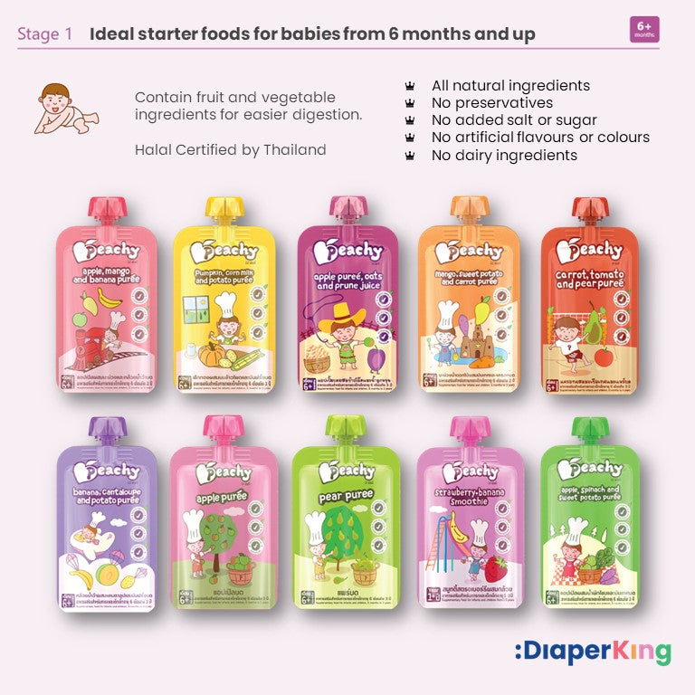 Peachy Baby Healthy Ready-to-Eat Food & Snacks (Halal Certified)