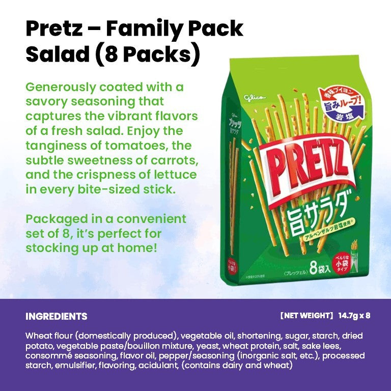 (Family Pack) Glico Japan Assorted Biscuits & Snacks