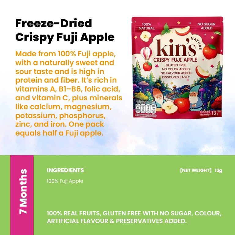Kin's Nature 100% Natural Kids Friendly Fruits & Veggies Snacks(Halal Certified)