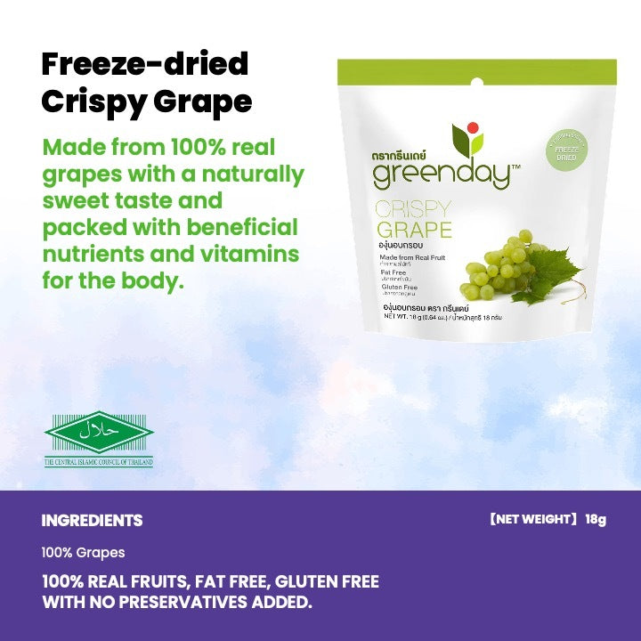 Greenday Freeze-dried & Vacuum-fried Healthy Snacks (Halal Certified)