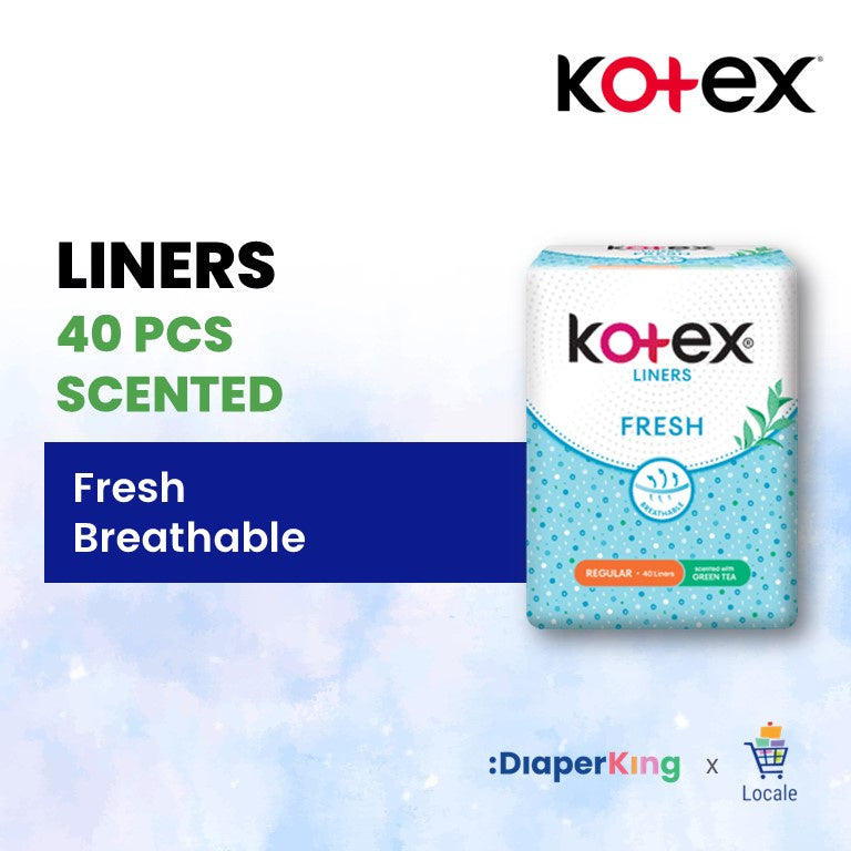 Kotex Panty Liners - Fresh / Herbal (Scented & Unscented)