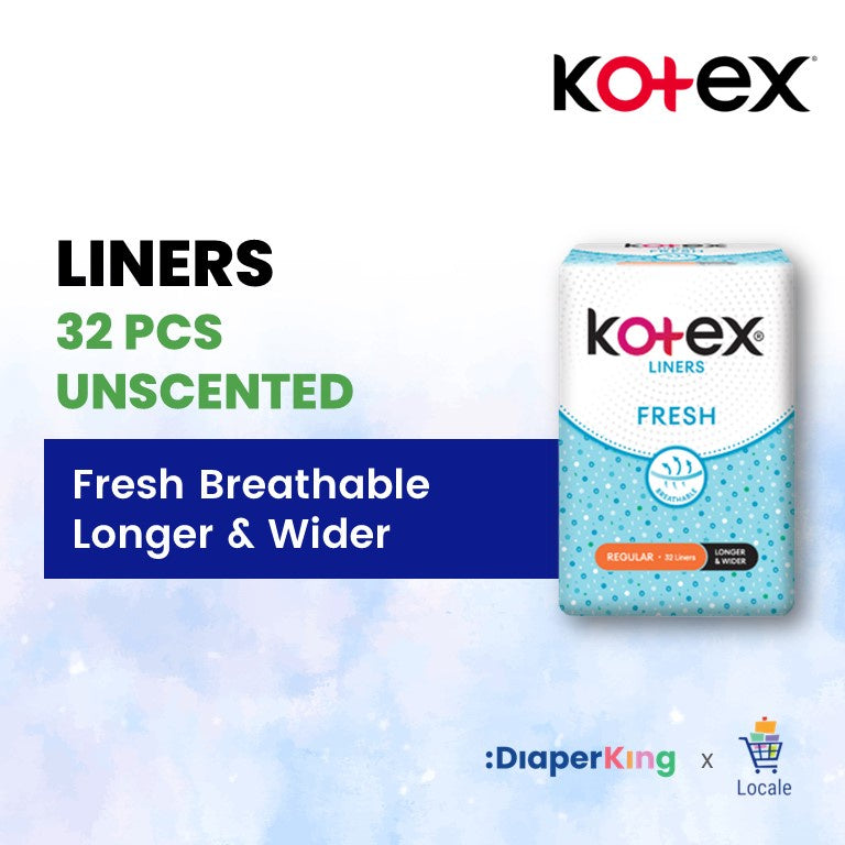 Kotex Panty Liners - Fresh / Herbal (Scented & Unscented)