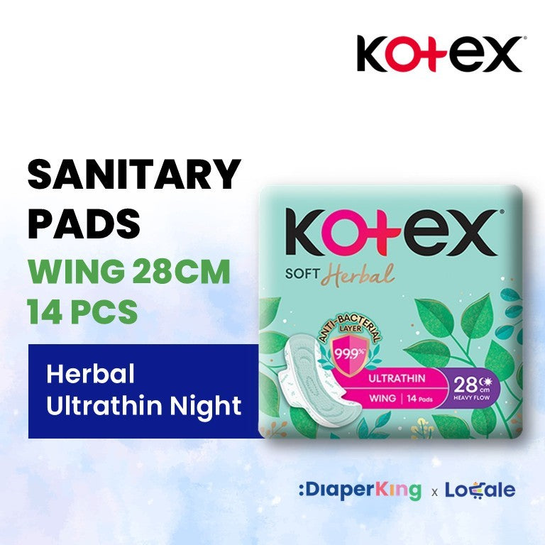 Kotex Sanitary & Maternity Pads - Soft Comfort / Soft Herbal / Soft Overnight Herbal / Luxe / Soft & Smooth