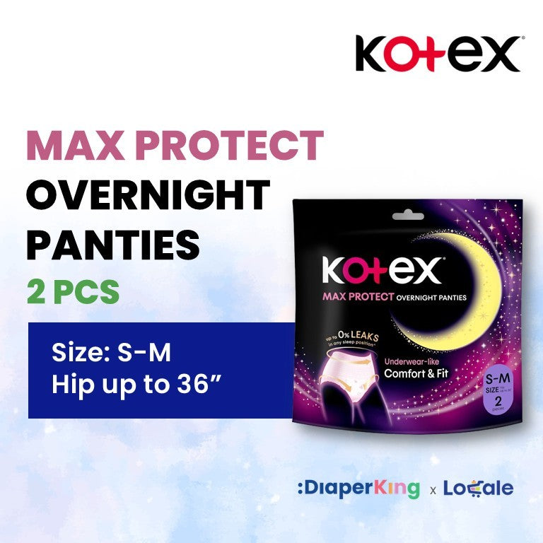 Kotex Overnight Panties - Max Protect, Cool, Herbal