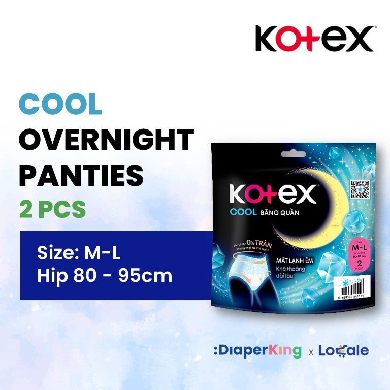 Kotex Overnight Panties - Max Protect, Cool, Herbal