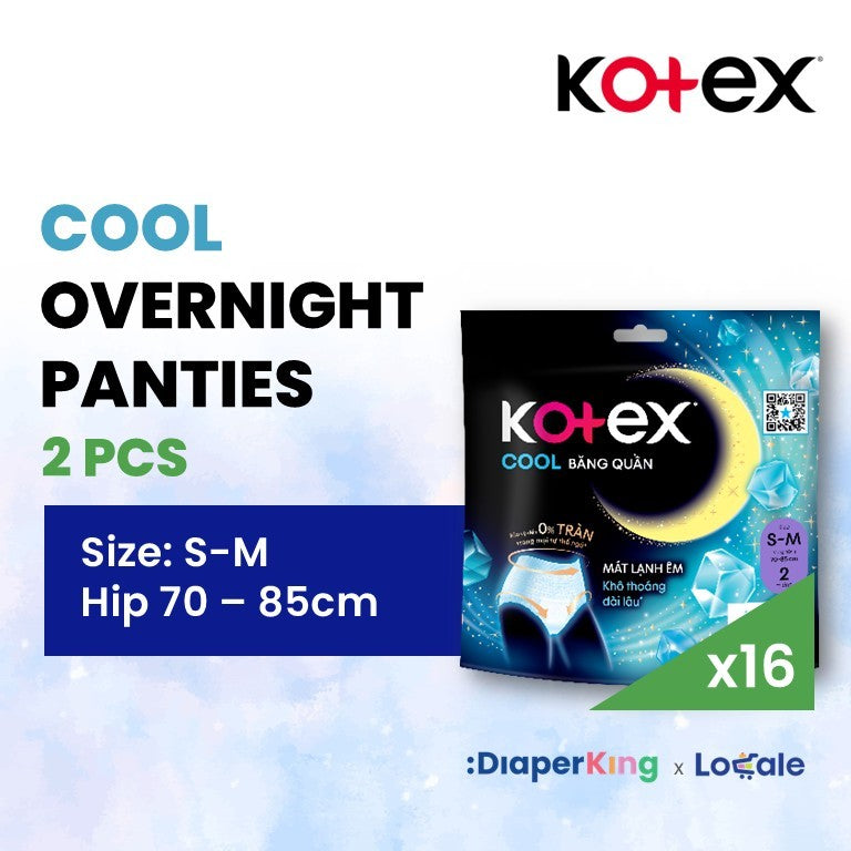 (Carton Deal) Kotex Overnight Panties - Max Protect / Cool / Herbal