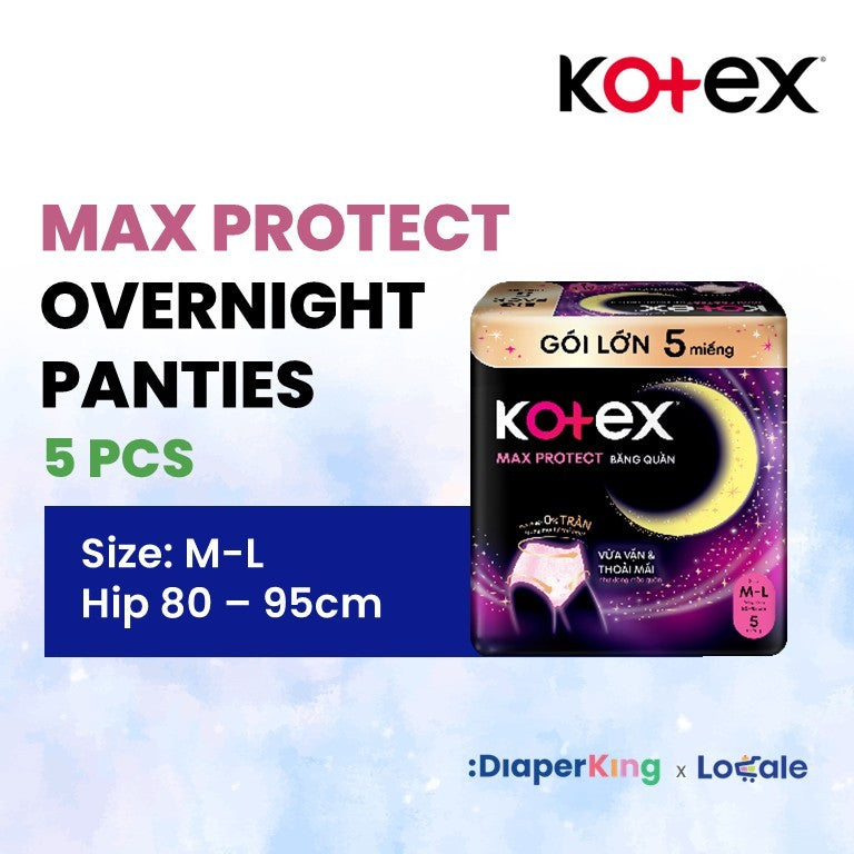 Kotex Overnight Panties - Max Protect, Cool, Herbal