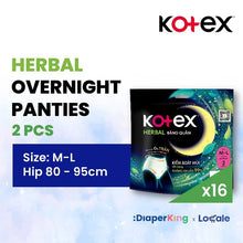 (Carton Deal) Kotex Overnight Panties - Max Protect / Cool / Herbal