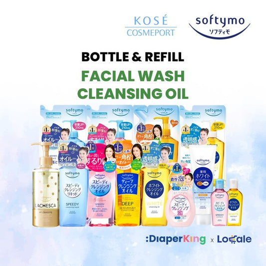 Kose Softymo Cleansing Oil, Face Wash, Makeup Remover Sheet