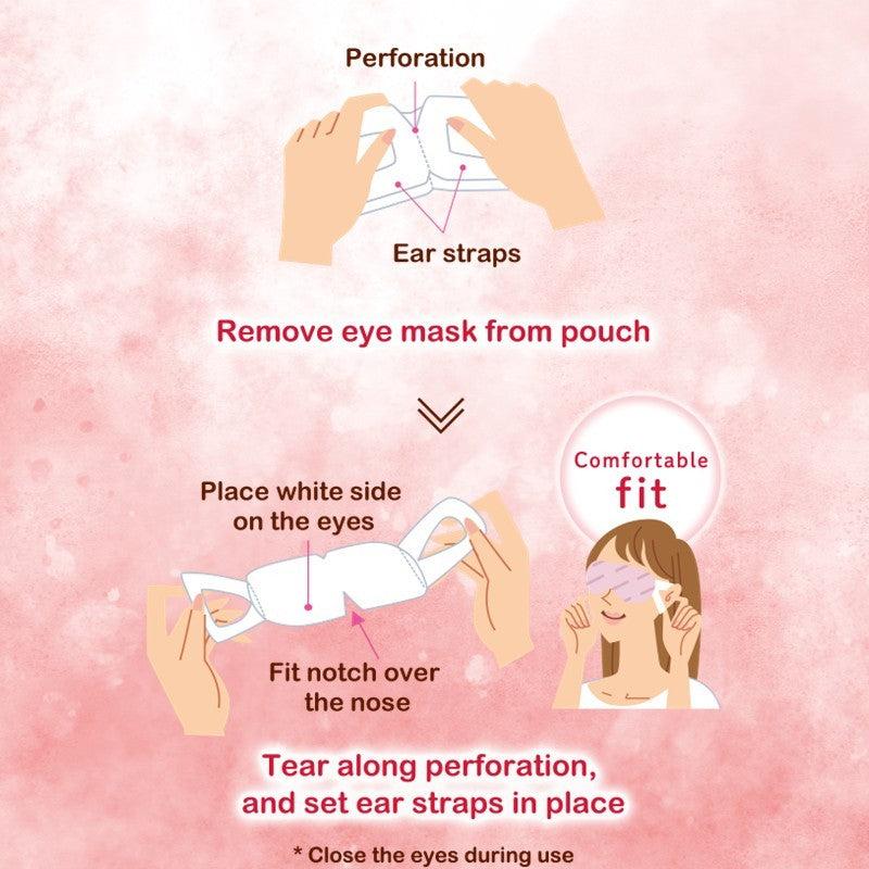 KAO Japan MegRhythm Steam Eye Mask, Goodnight Neck Pad, Thermal Leg & Tummy Patch