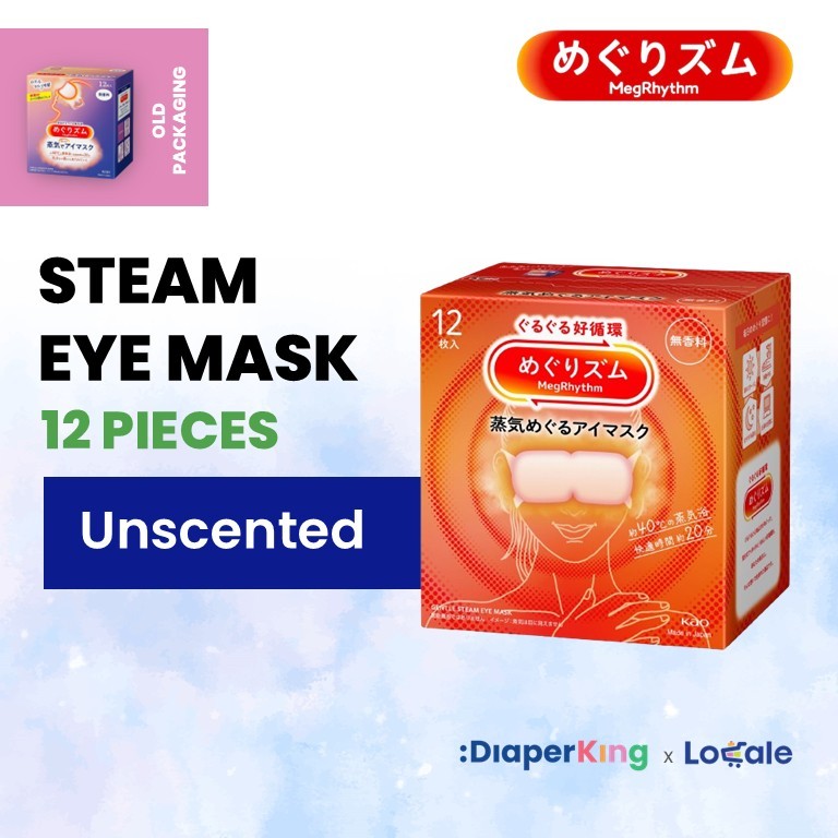 KAO Japan MegRhythm Steam Eye Mask, Goodnight Neck Pad, Thermal Leg & Tummy Patch