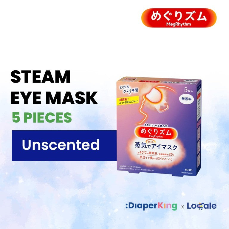 KAO Japan MegRhythm Steam Eye Mask, Goodnight Neck Pad, Thermal Leg & Tummy Patch