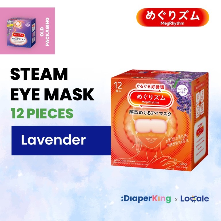 KAO Japan MegRhythm Steam Eye Mask, Goodnight Neck Pad, Thermal Leg & Tummy Patch