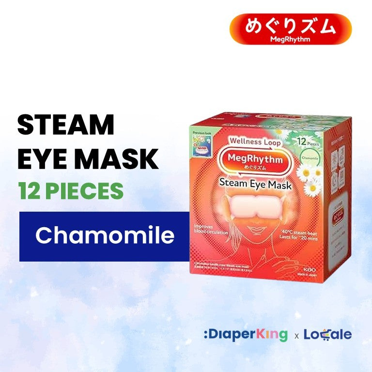 KAO Japan MegRhythm Steam Eye Mask, Goodnight Neck Pad, Thermal Leg & Tummy Patch