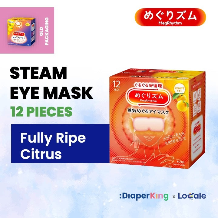 KAO Japan MegRhythm Steam Eye Mask, Goodnight Neck Pad, Thermal Leg & Tummy Patch