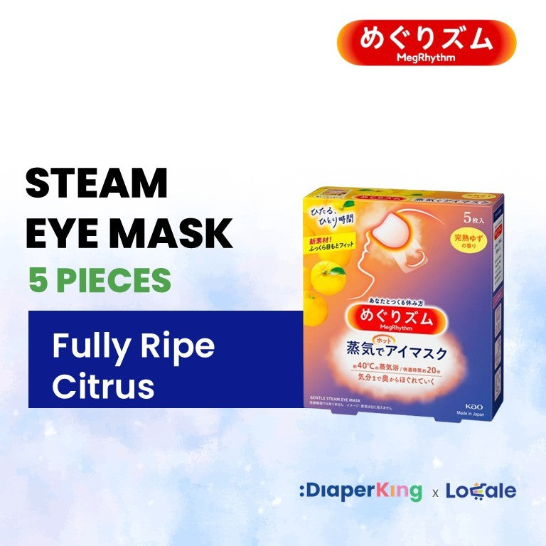 KAO Japan MegRhythm Steam Eye Mask, Goodnight Neck Pad, Thermal Leg & Tummy Patch