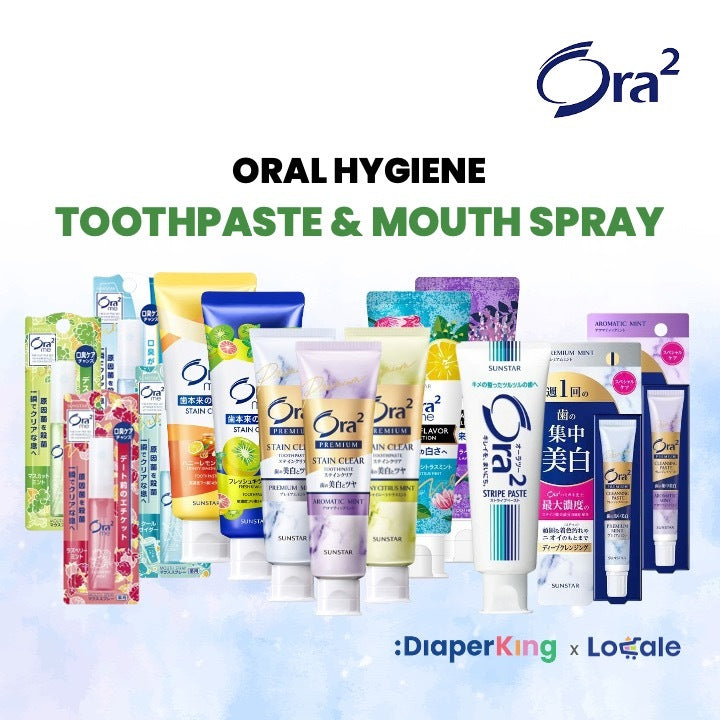 Sunstar Ora2 Japan Stain Clear Toothpaste & Me Mouth Spray (Assorted Flavours)