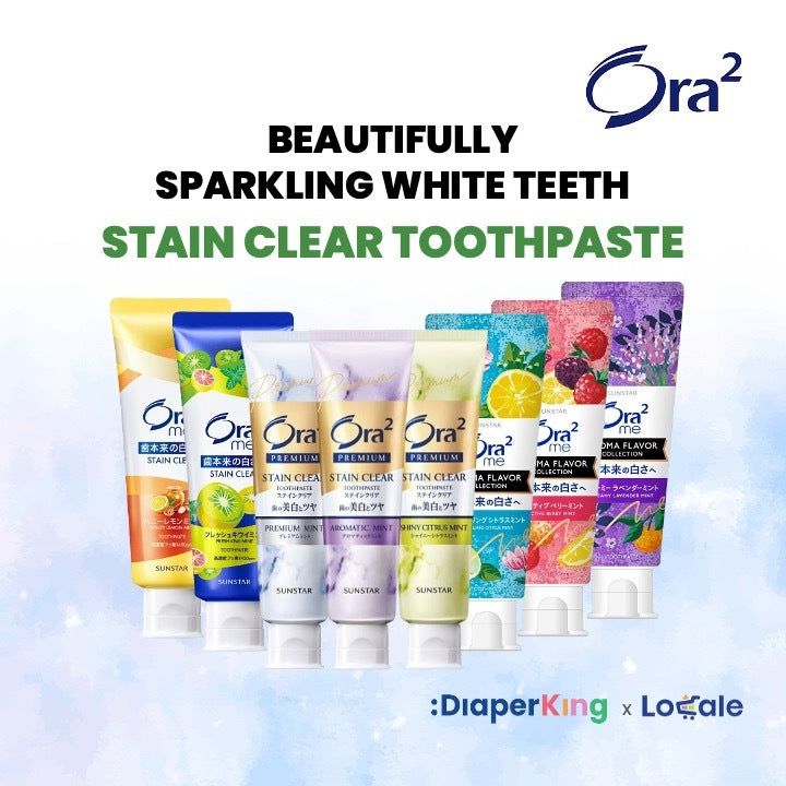 Sunstar Ora2 Japan Stain Clear Toothpaste & Me Mouth Spray (Assorted Flavours)