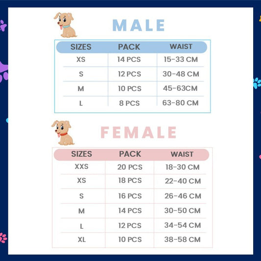 Dono Pet Disposable Diapers (Male & Female)