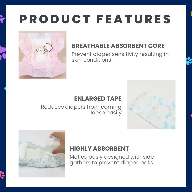 Dono Pet Disposable Diapers (Male & Female)