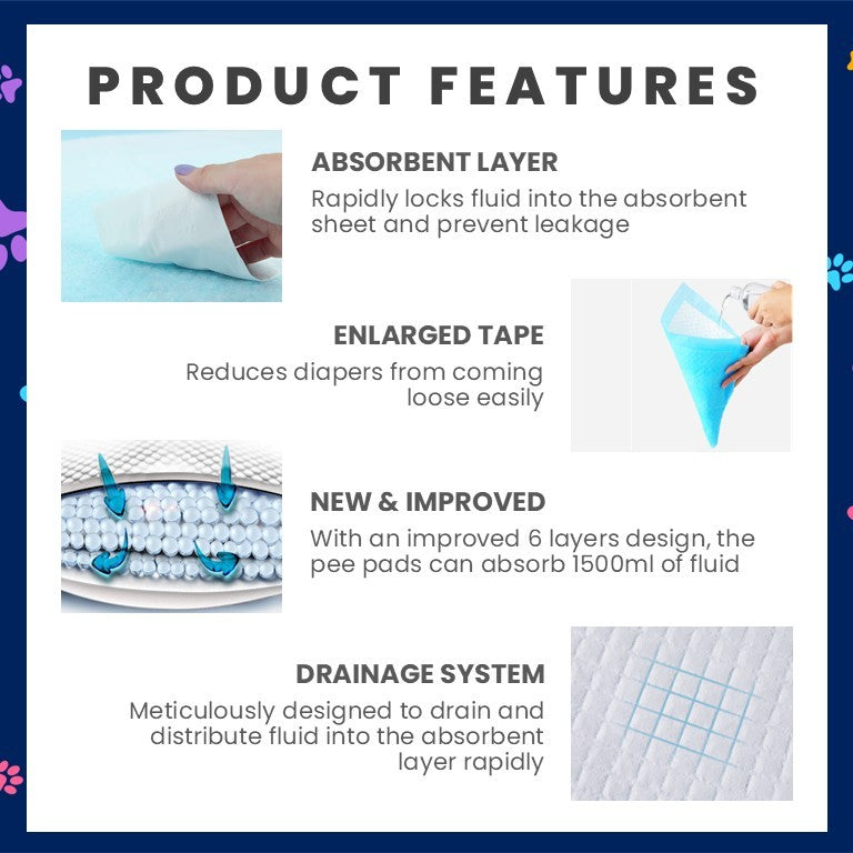Dono Pet Pee Pads & Training Pads (Regular/Carbon Fiber)