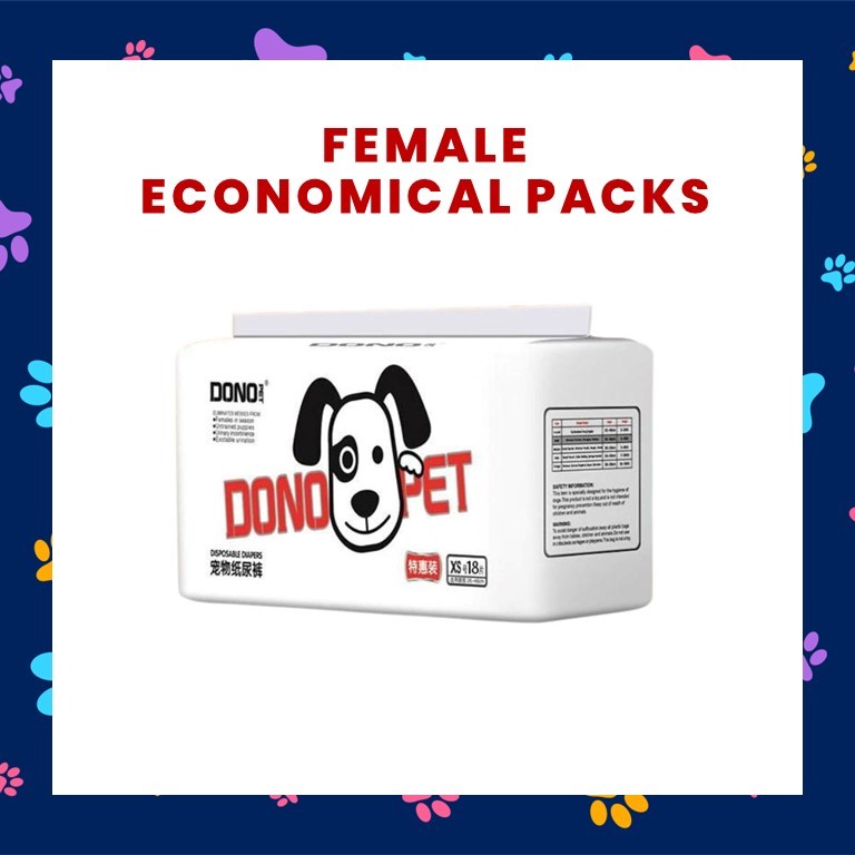 Dono Pet Disposable Diapers (Male & Female)