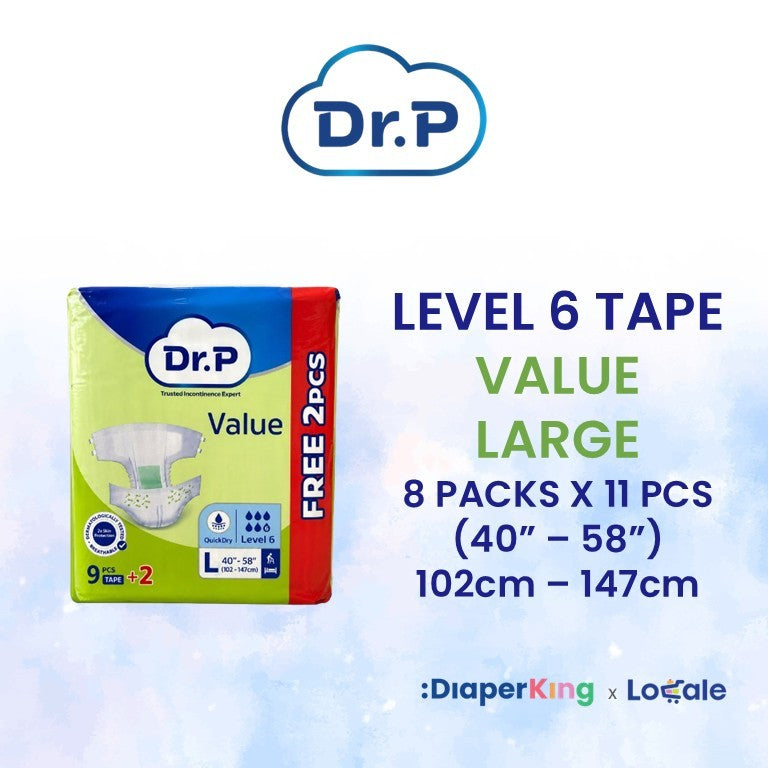Dr.P Adult Diapers, Absorbent Underpad, Wet Wipes