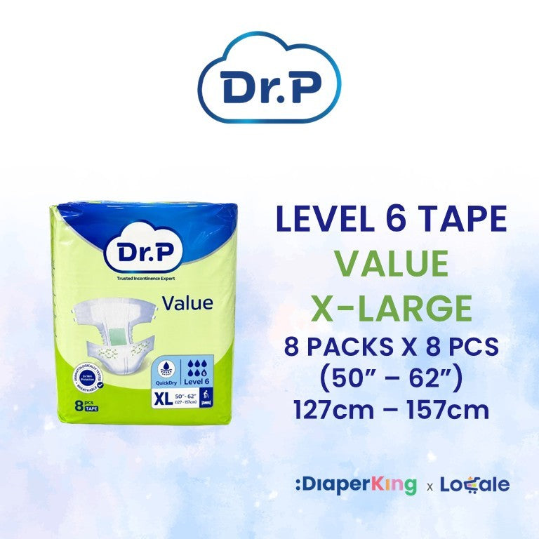 Dr.P Adult Diapers, Absorbent Underpad, Wet Wipes
