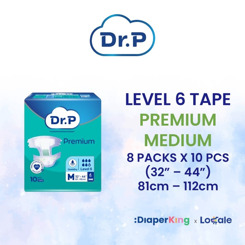 Dr.P Adult Diapers, Absorbent Underpad, Wet Wipes