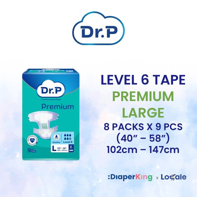 Dr.P Adult Diapers, Absorbent Underpad, Wet Wipes