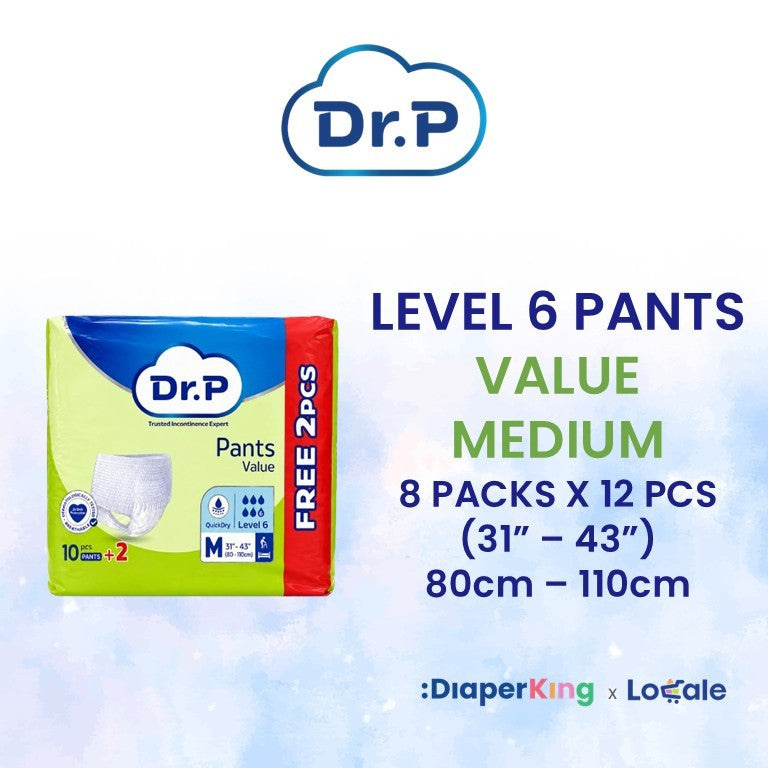 Dr.P Adult Diapers, Absorbent Underpad, Wet Wipes