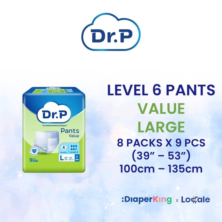 Dr.P Adult Diapers, Absorbent Underpad, Wet Wipes
