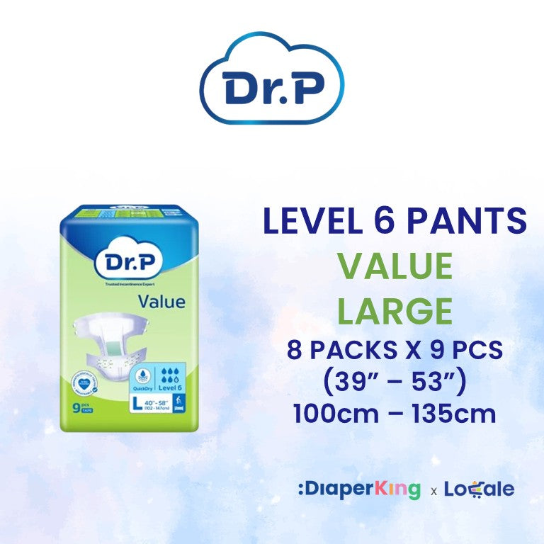 Dr.P Adult Diapers, Absorbent Underpad, Wet Wipes