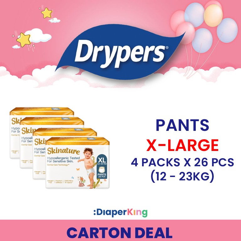 Drypers Skinature, DryPantz, Wee Wee Dry, Super Dry - Tape & Pants