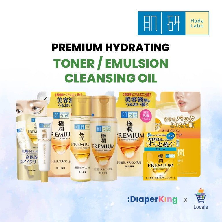 Hada Labo Gokujyun Premium Hydrating Lotion, Milky Lotion, Cream, Eye Cream
