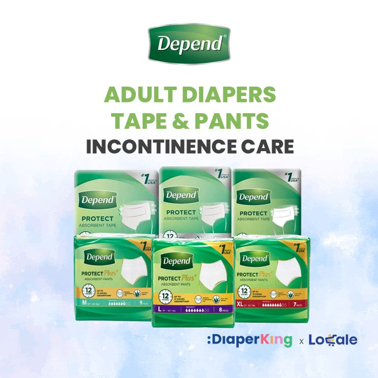 Depend Adult Diapers Unisex - Tape & Pants Diapers